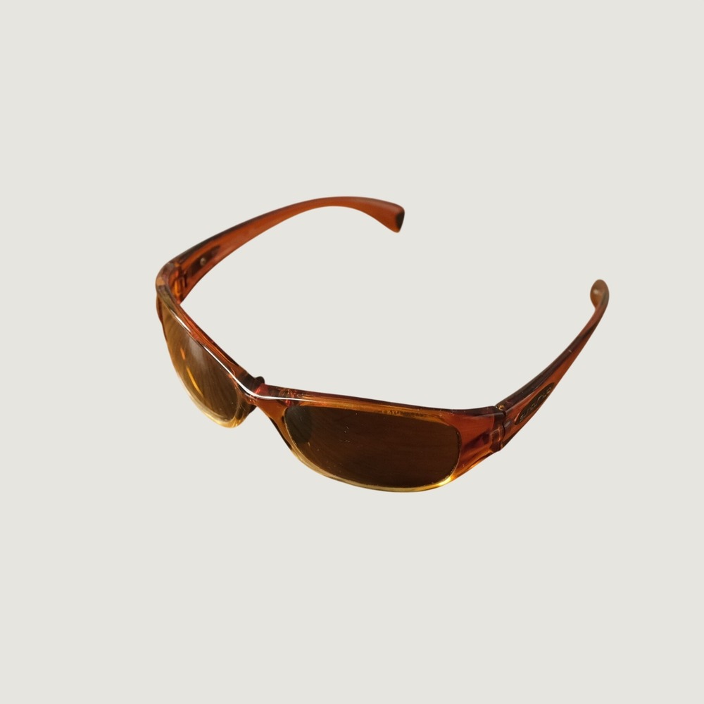 Suncloud Sunglasses Unisex Brown Polarized Wrap Sport OS Y2K Streetwear Grunge